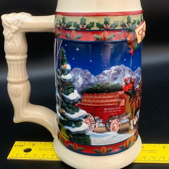 Vintage 2003 Budweiser Holiday Stein Mug - Picture 11 of 11